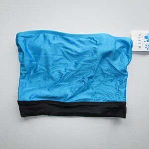 Daffy Turquoise Bandeau Bikini Cami Top - Med - NEW